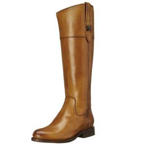 Frye Jayden Button Tall Boots Cognac, size 7.5